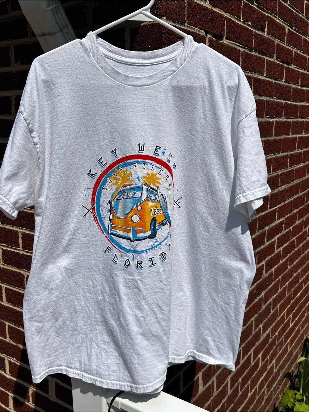 White Key West Florida Graphic Short Sleeve Tee
